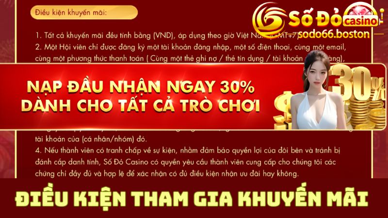 Điều kiện tham gia khuyến mãi