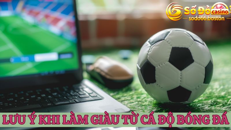 Cần chú ý khi áp dụng cách làm giàu từ bóng đá